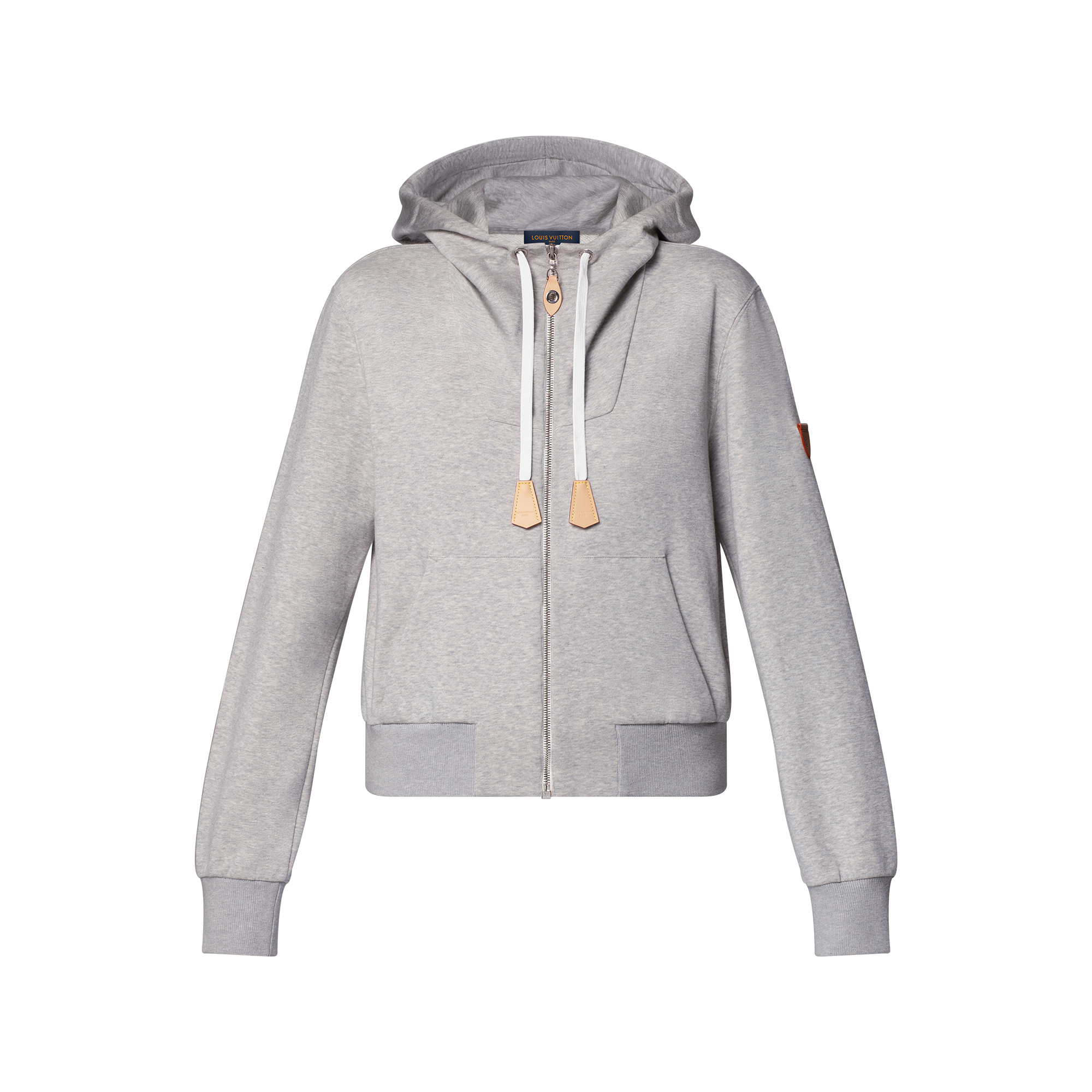 Louis Vuitton フード付きスウェット XS Leather Accent Hoodie - Ready-to-Wear | LOUIS VUITTON